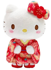 The legendary Hello Kitty appears in many forms and never disappoints. Presented here as a high quality plush, Hello Kitty’s traditional Japanese cherry blossom kimono and matching sakura bow will charm owners for years to come.  Sanrio collectors, grab this special Red Cherry Blossom Kimono Hello Kitty Plushie while supplies last!